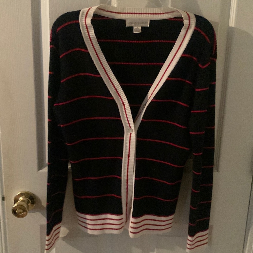 Cute red white and Blue cardigan
